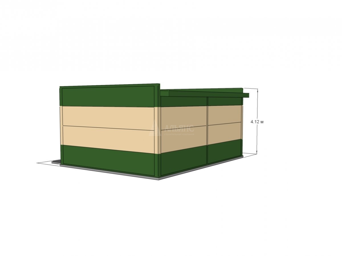 3D визуализация Павильон из сэндвич-панелей - фото 13