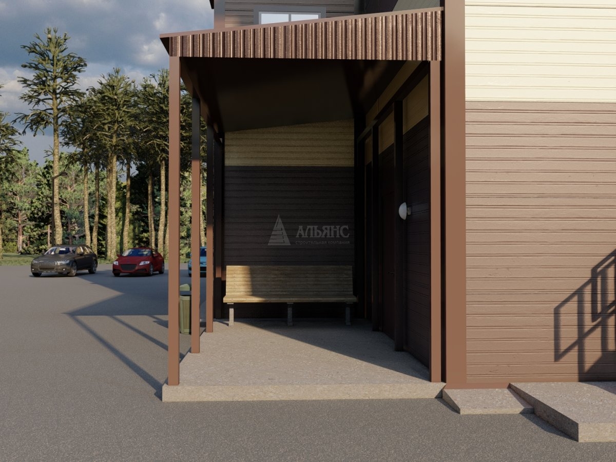 3D визуализация Магазин из сэндвич-панелей - фото 7