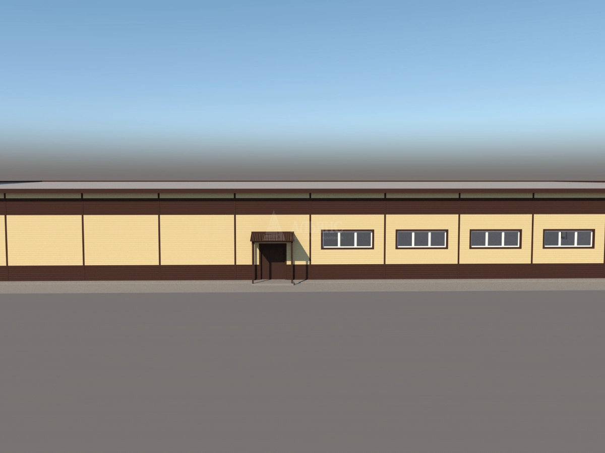 3D визуализация Магазин из сэндвич-панелей - фото 12