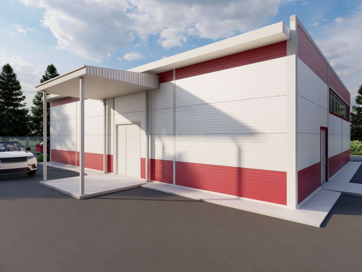 3D визуализация Магазин из сэндвич-панелей - фото 2